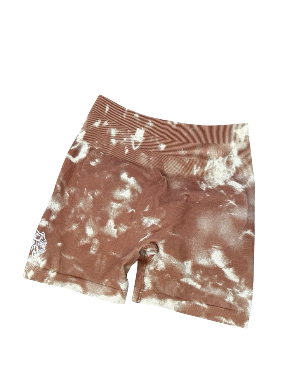 Darc Sports, Brown Tie-Dye Seamless Shorts, size small.